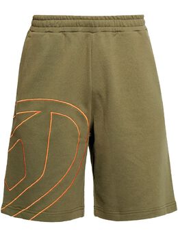 Diesel: Шорты цвета хаки 