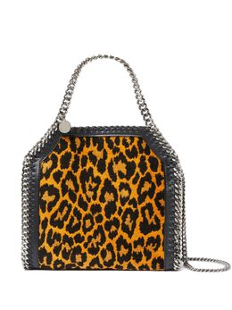 Stella McCartney: Сумка-шоппер  Falabella с леопардовым принтом