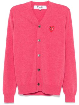 Comme Des Garçons Play: Кардиган  Double Heart с v-образным вырезом