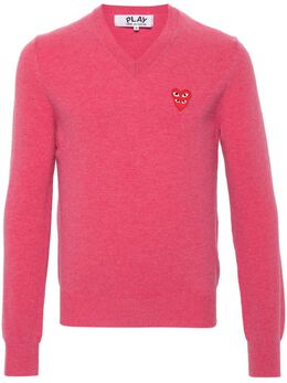 Comme Des Garçons Play: Свитер с v-образным вырезом 