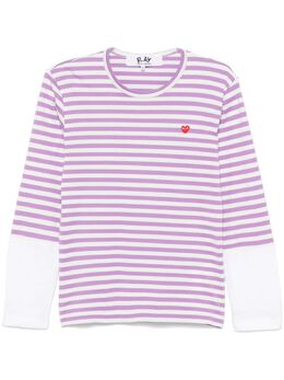 Comme Des Garçons Play: Футболка с длинным рукавом 