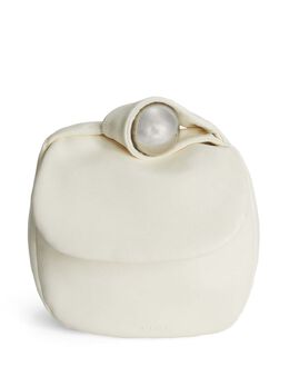 Jil Sander: Белый клатч  Sphere