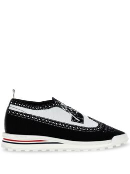 Thom Browne: Чёрные кроссовки  Longwing