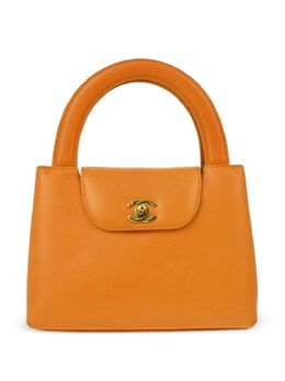 CHANEL Pre-Owned: Оранжевая сумка на руку 