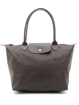 Longchamp: Коричневая сумка-шоппер  Le Pliage