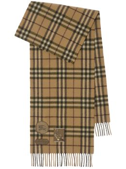 Burberry: Бежевый шарф 