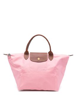 Longchamp: Светлая сумка-шоппер  Le Pliage Original