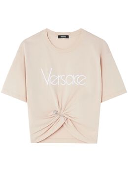 Versace: Светлая футболка  Safety Pin