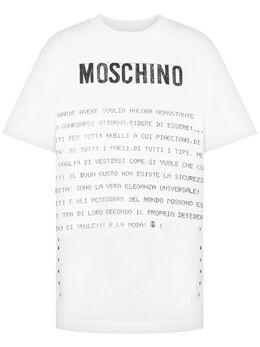 Moschino: Футболка с принтом 
