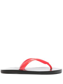 Ancient Greek Sandals: Коричневые шлёпанцы  Saionara