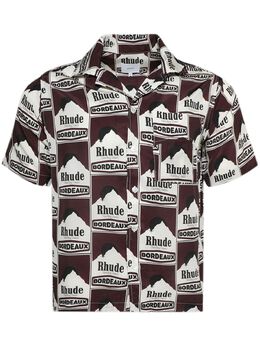 RHUDE: Коричневая рубашка 