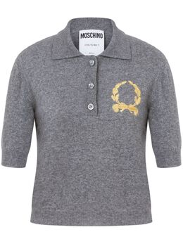 Moschino: Поло на пуговицах 