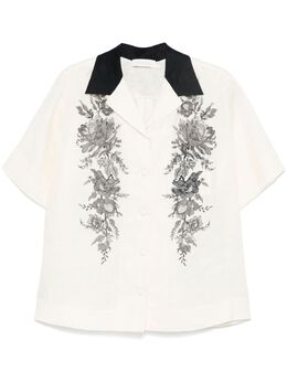 ZIMMERMANN: Рубашка с коротким рукавом 