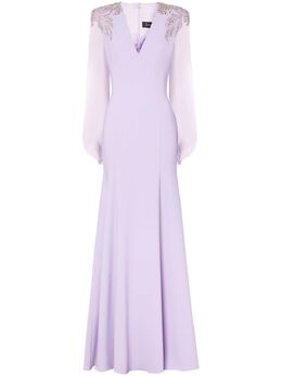 Jenny Packham: Фиолетовое платье 