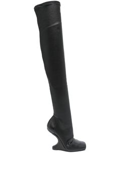 Rick Owens Lilies: Чёрные ботинки 