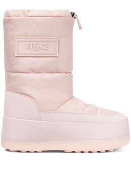 Versace: Светлые ботинки  Barocco