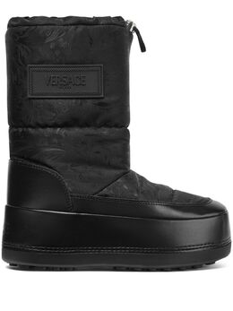 Versace: Чёрные ботинки  Barocco
