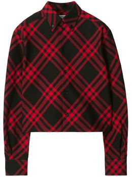 Burberry: Красная рубашка 