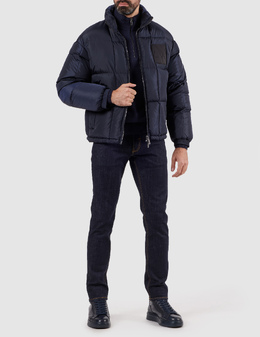 ARMANI EXCHANGE: Сині пуховики 