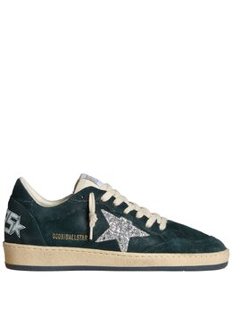 Golden Goose: Зелёные кроссовки  Ball Star