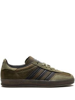 adidas: Зелёные кроссовки  Gazelle Indoor