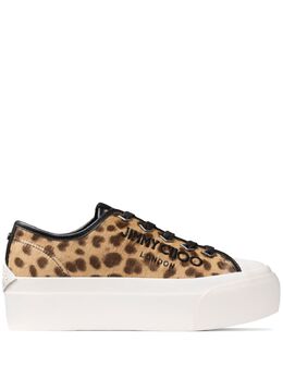 Jimmy Choo: Коричневые кроссовки 