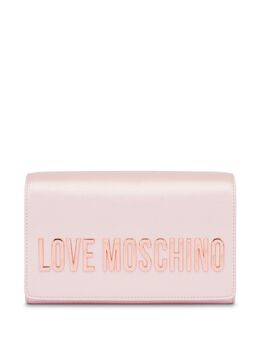 Love Moschino: Розовая сумка через плечо 