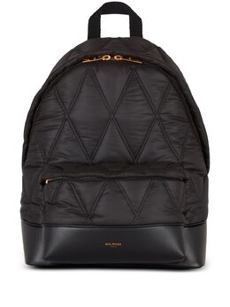 Balmain: Чёрный рюкзак 