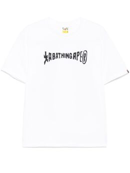 A BATHING APE®: Белая футболка 
