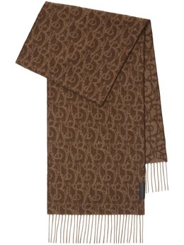 Burberry: Коричневый шарф 