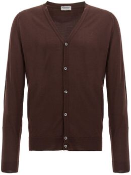 John Smedley: Коричневый кардиган 