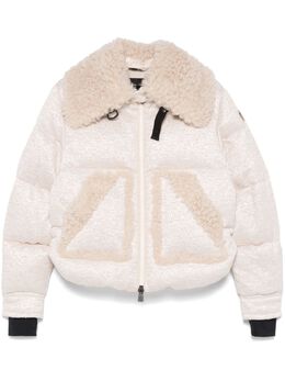 Moncler Grenoble: Бежевая куртка 
