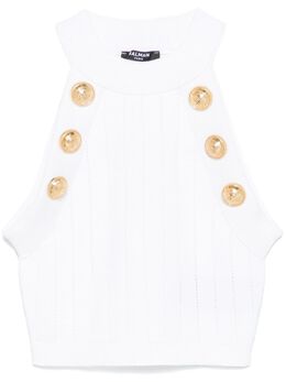 Balmain: Топ на пуговицах 