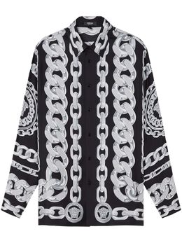 Versace: Чёрная рубашка  Medusa