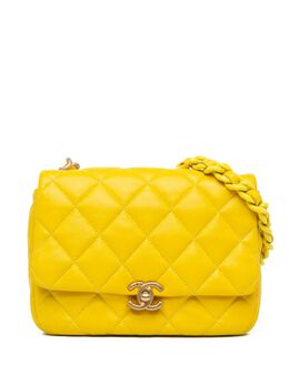 CHANEL Pre-Owned: Жёлтая сумка через плечо 