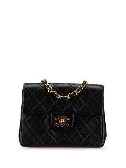 CHANEL Pre-Owned: Чёрная сумка через плечо 