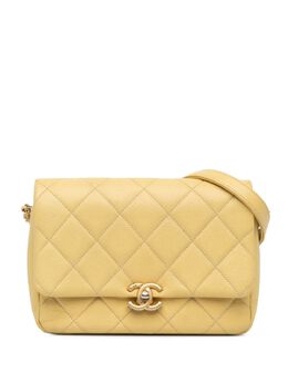 CHANEL Pre-Owned: Жёлтая сумка через плечо 
