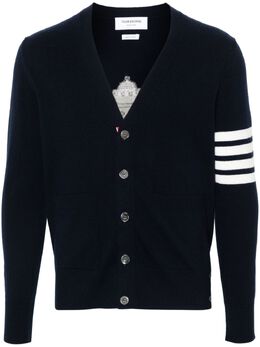 Thom Browne: Кардиган  4-Bar из шерсти