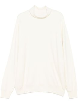 Homme Plissé Issey Miyake: Белый свитер 
