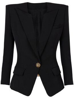 Balmain: Чёрный жакет 