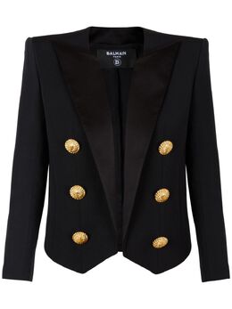 Balmain: Чёрный жакет 