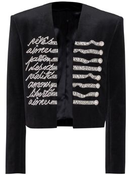 Balmain: Бархатная куртка  Spencer