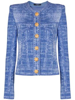 Balmain: Джинсовый кардиган 