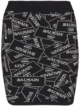 Balmain: Жаккардовая юбка 