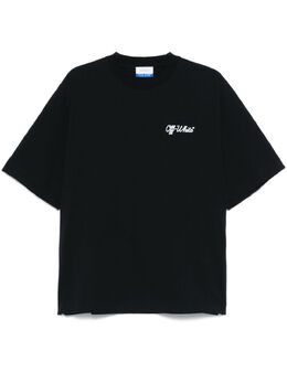 Off-White: Чёрная футболка 