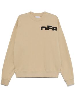 Off-White: Бежевый свитшот 