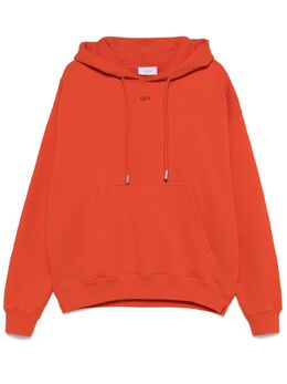 Off-White: Оранжевая толстовка  Arrow