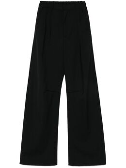 MM6 Maison Margiela: Чёрные брюки 