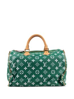 Louis Vuitton Pre-Owned: Зелёная сумка 