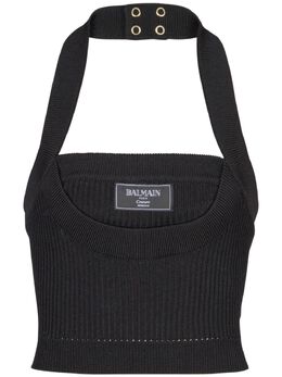 Balmain: Чёрный топ 